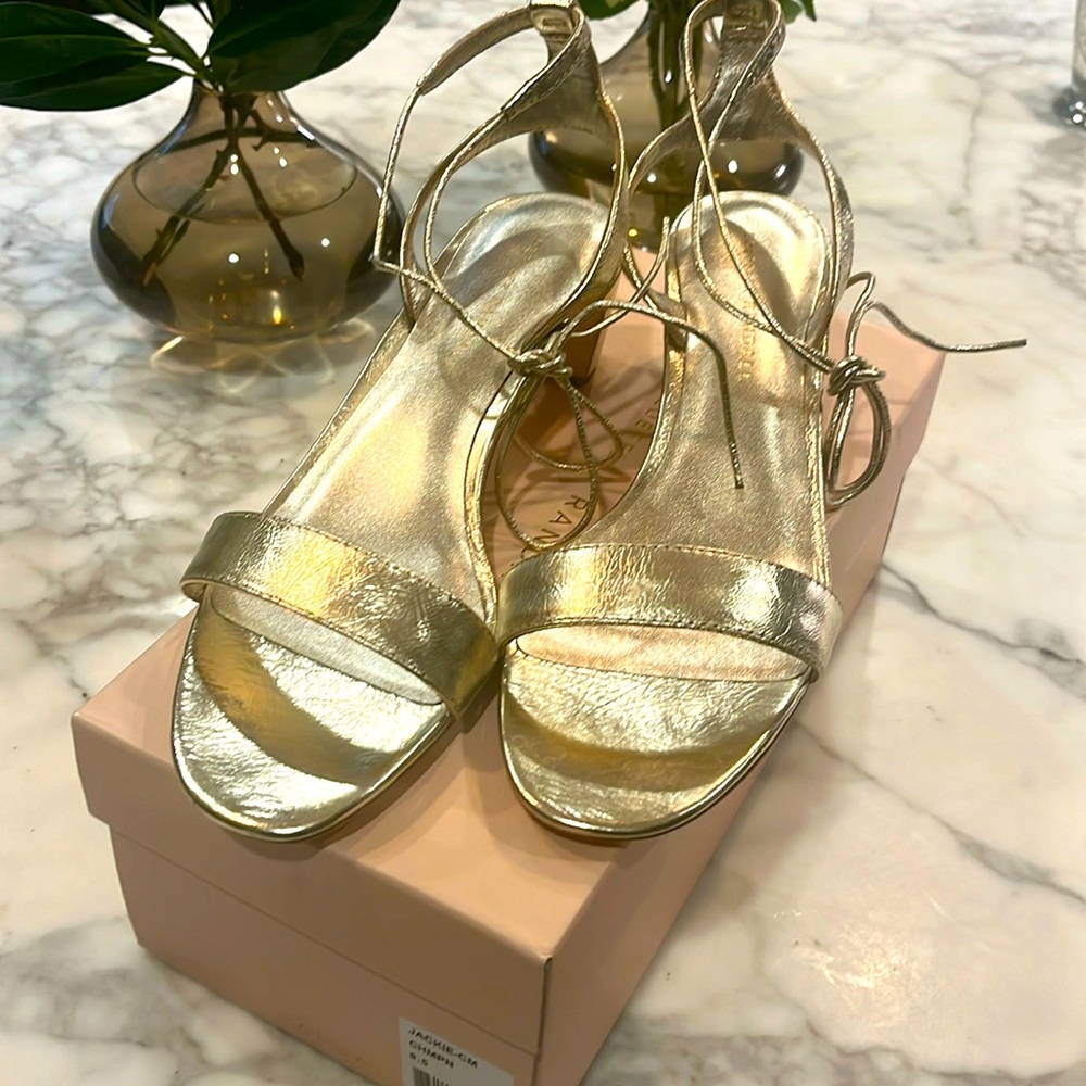 Loeffler Randall champagne Jackie sandal